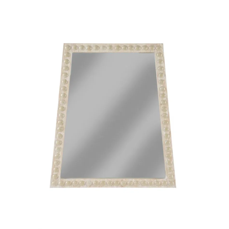 Trapezoid Mirror Whitewash