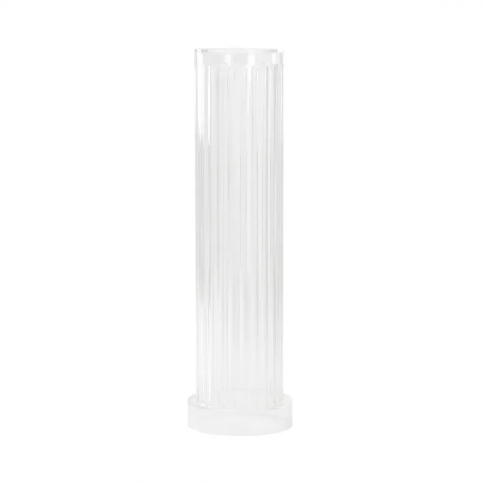 Fluted Acrylic Column Clear