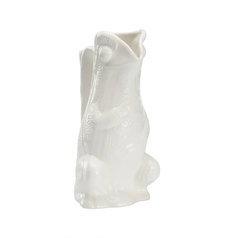 Frog Pitcher White
