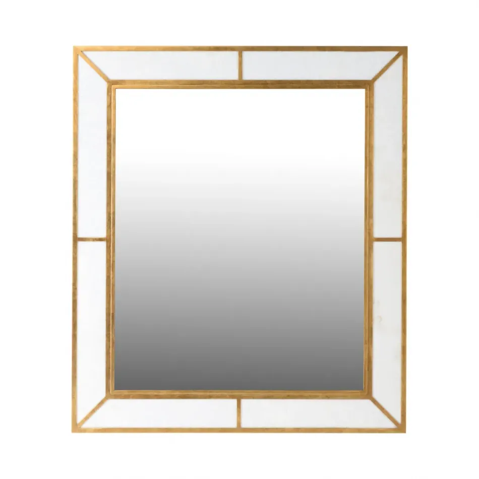 Madison Marbleized Mirror Brass