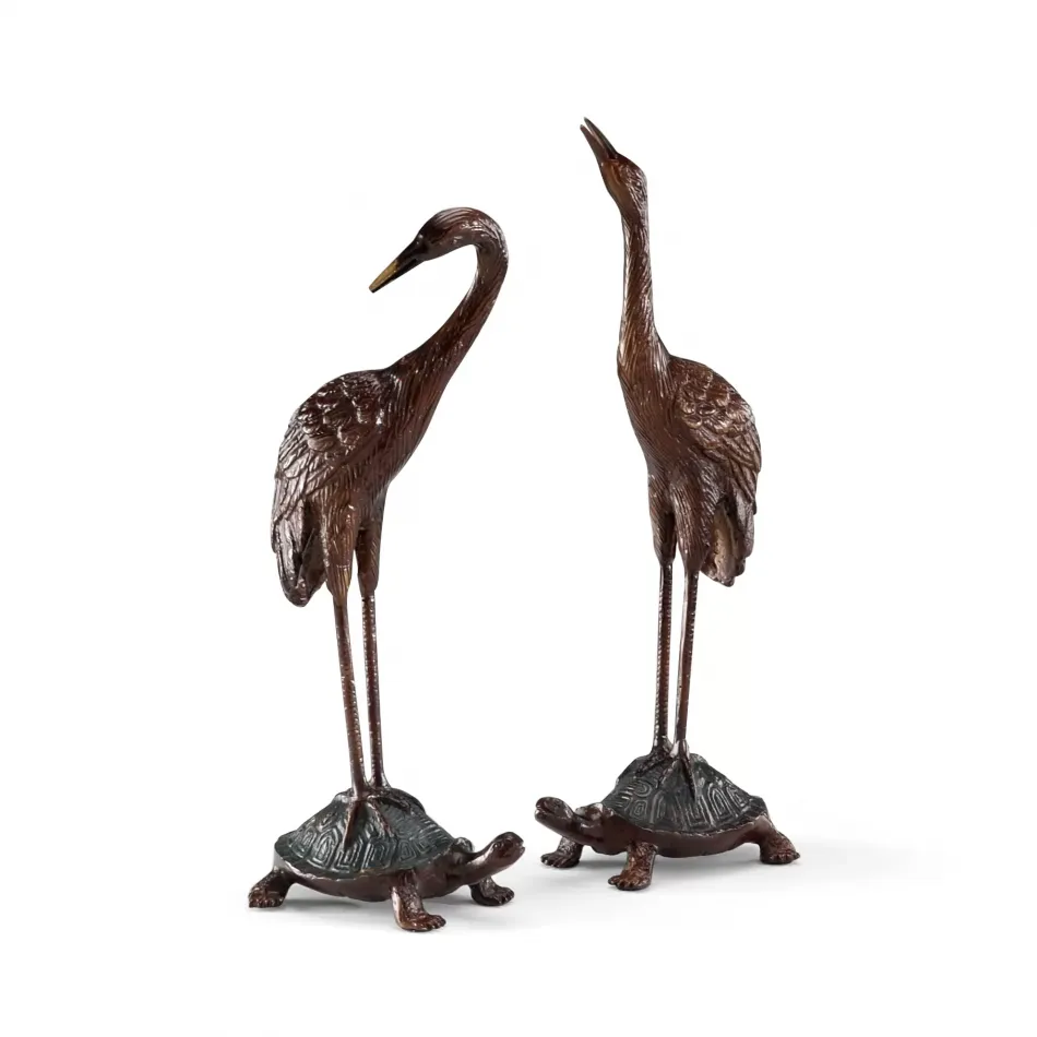 Turtle Back Cranes Pair