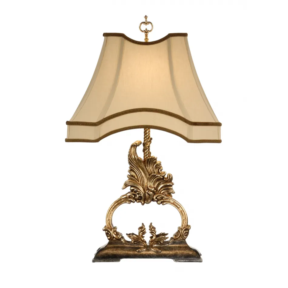 Gilt Flourish Lamp