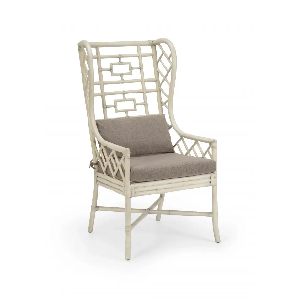 Gwyneth Wing Chair White