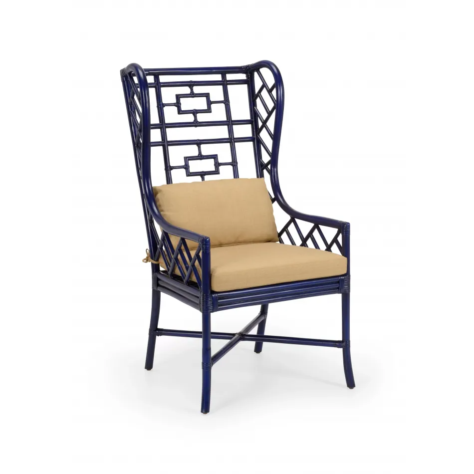 Gwyneth Wing Chair Indigo