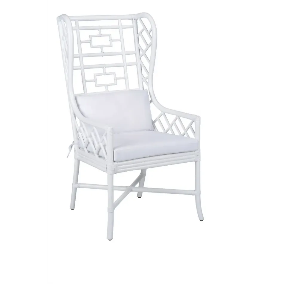 Gwyneth Wing Chair Pure White