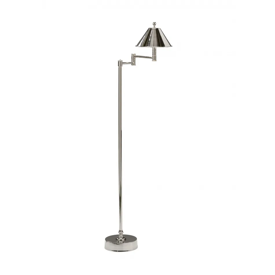 Ashbourne Floor Lamp Nickel