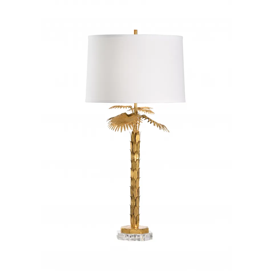 Palm Island Lamp Gold