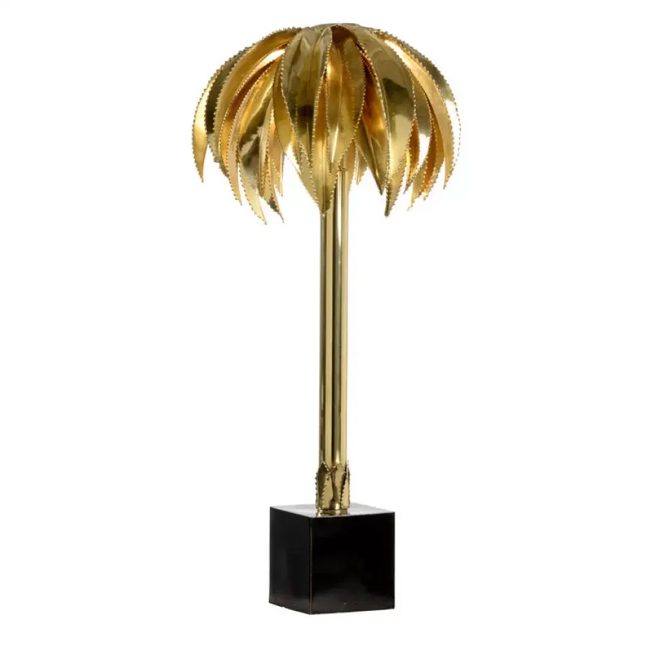 Gold Wild Palm Lamp Large