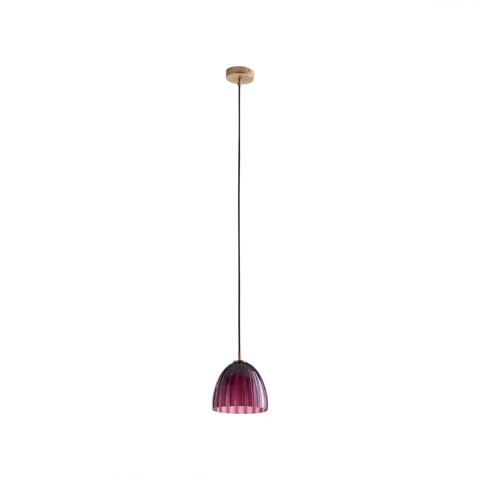 Caterina Aubergine Single Pendant