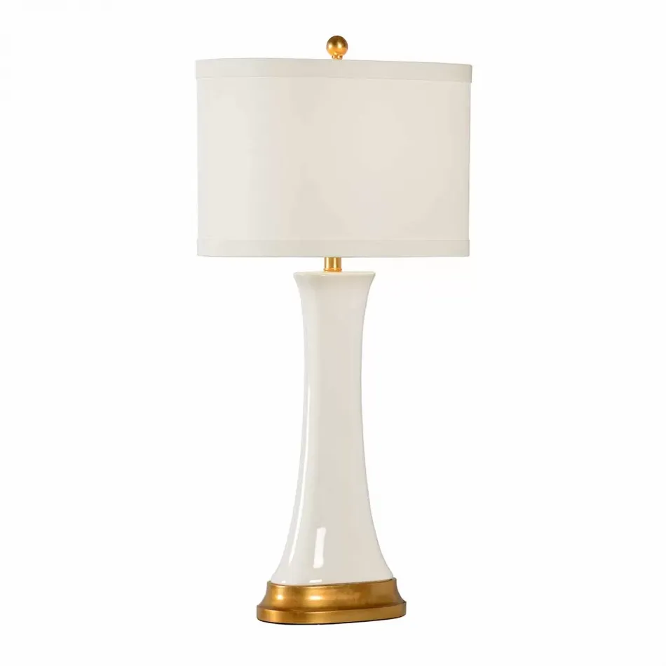 Hopper Lamp White