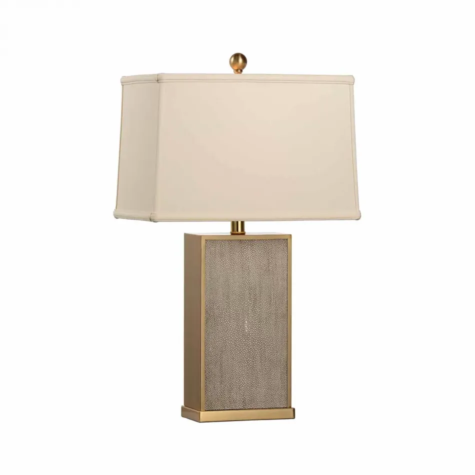 Gray Shagreen Lamp