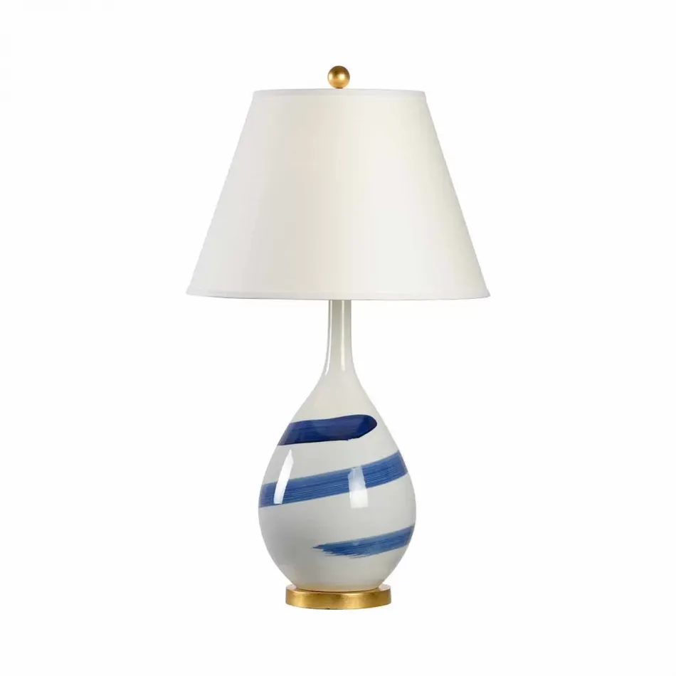 Blue Swirl Lamp