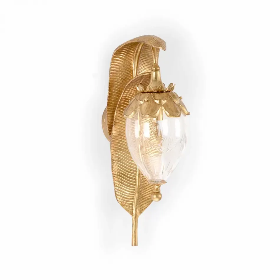 Gold Leaf Sconce Large