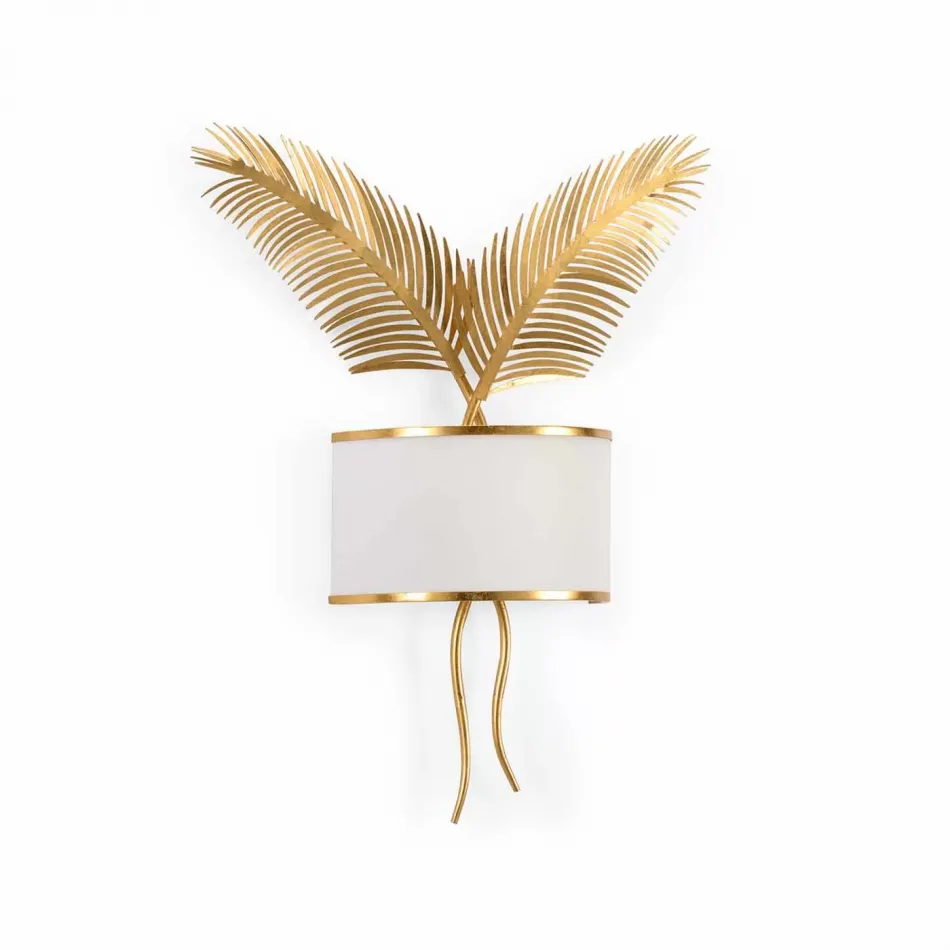 Double Palm Sconce Gold