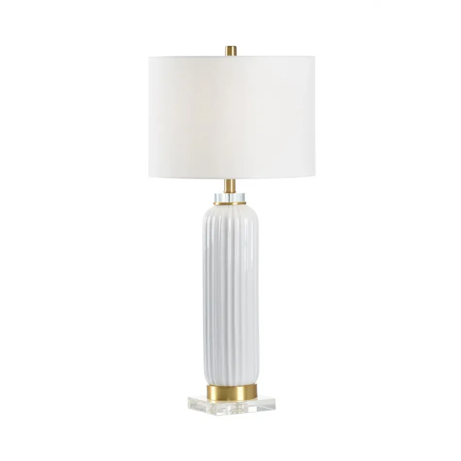 Samuel Ceramic Lamp White