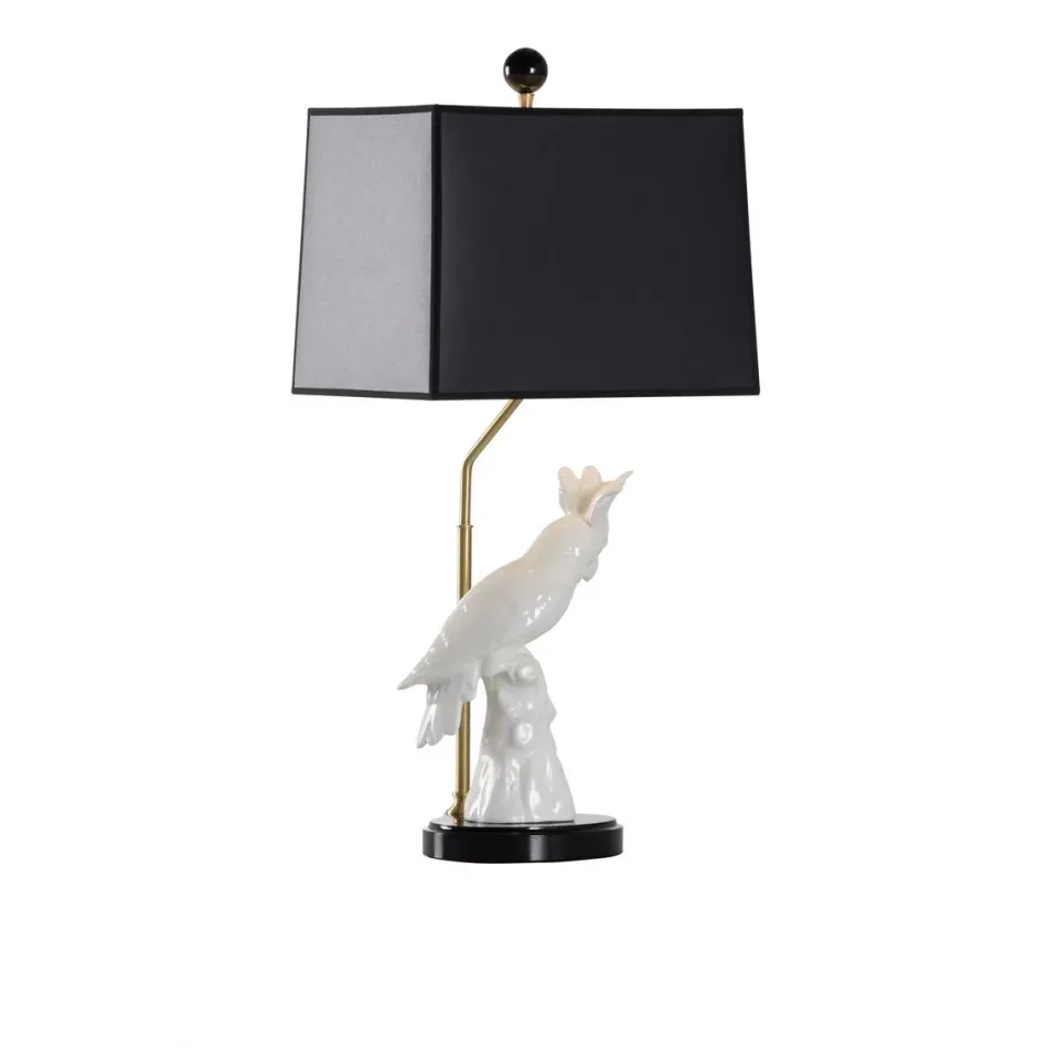 Hope Parrot Lamp White Right Facing