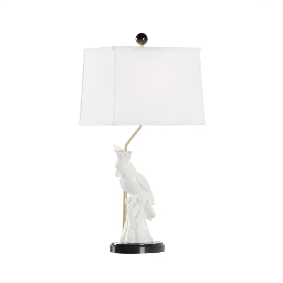 Hope Parrot Lamp White Left Facing