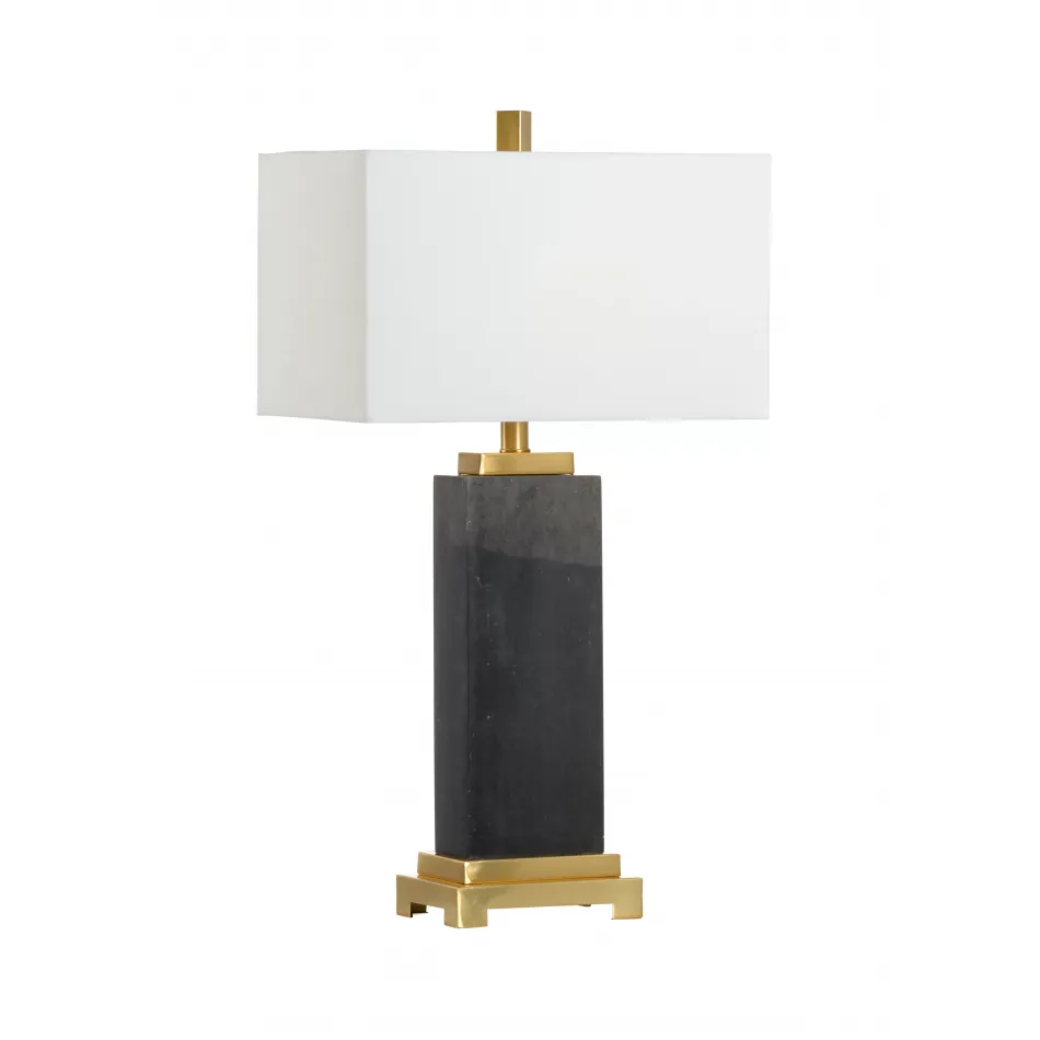 Black Kennedy Marble Lamp