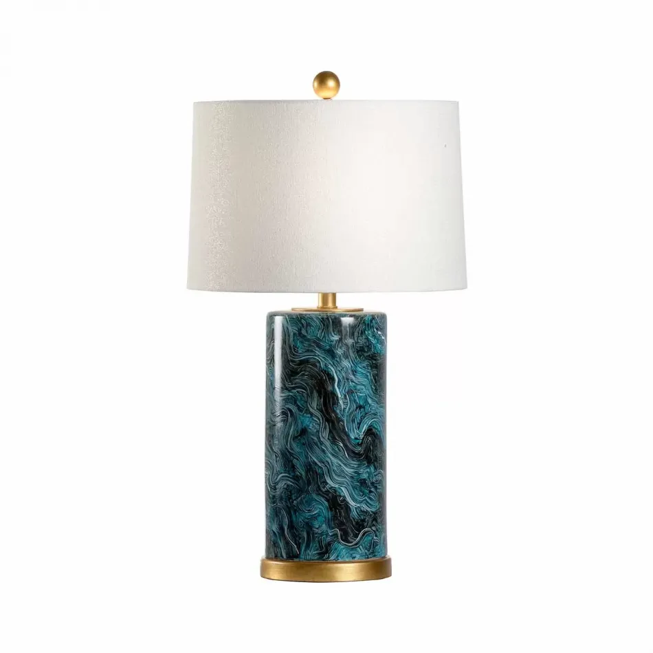 Malachite Cylinder Lamp