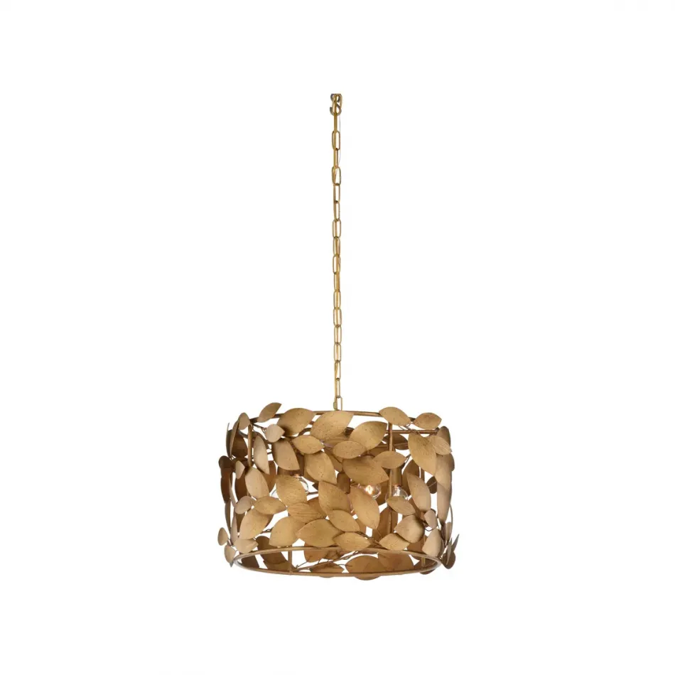 Ficus Round Chandelier Gold