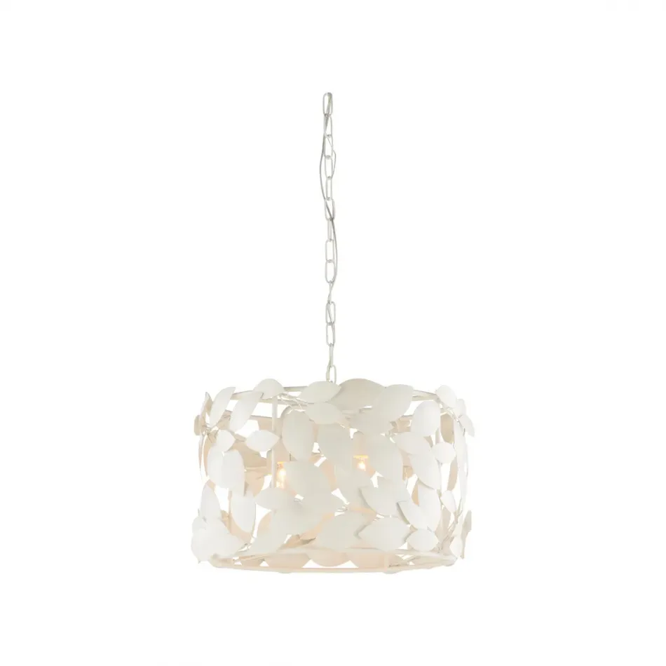 Ficus Round Chandelier White