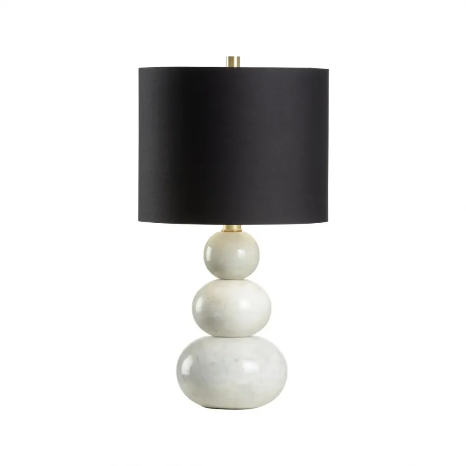 Bianca Marble Lamp (Black Shade)