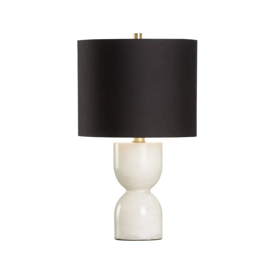 Blanche Marble Lamp (Black Shade)