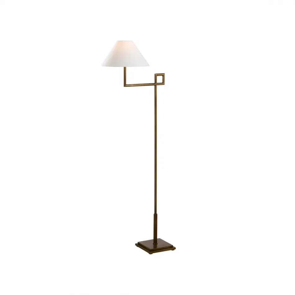 St. Dunstan Aged Brass Floor Lamp
