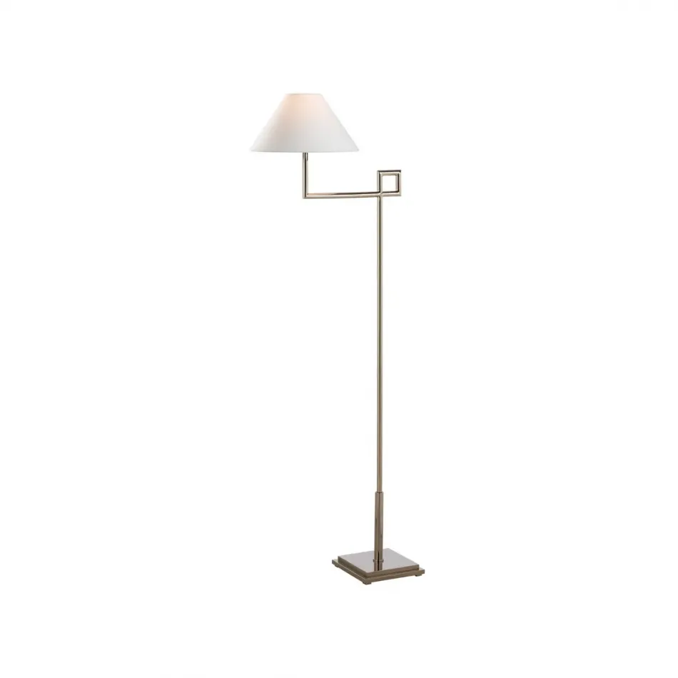 St. Dunstan Polished Nickel Floor Lamp