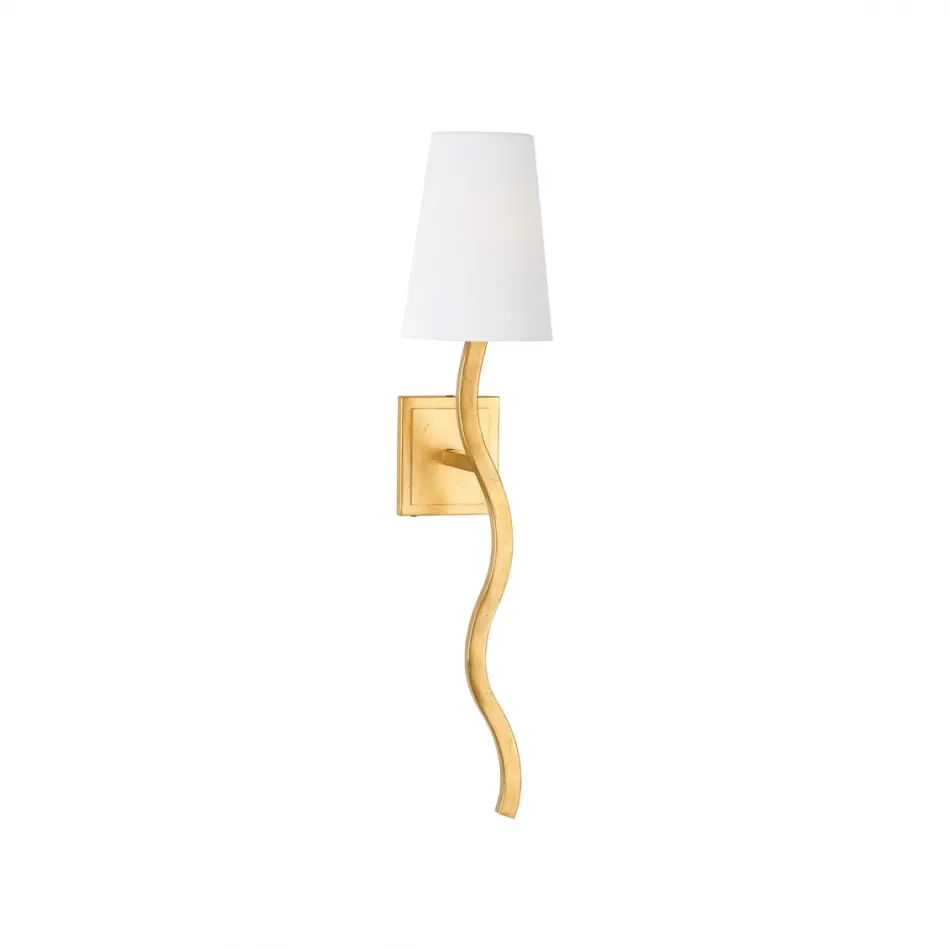 Sway Gold Leaf Sconce Left