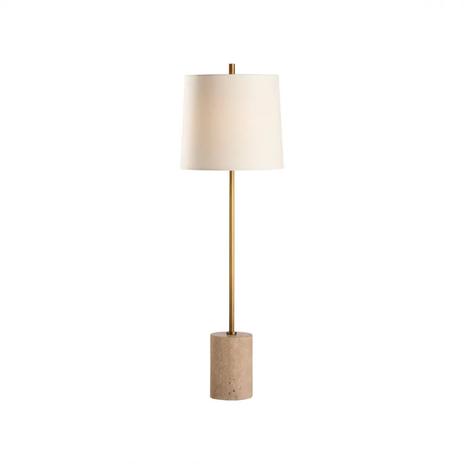 Lambeth Travertine Table Lamp