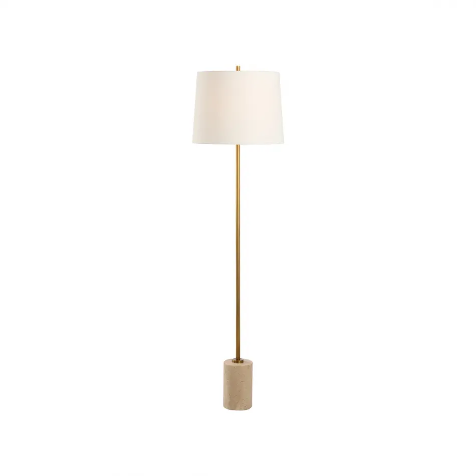 Lambeth Travertine Floor Lamp
