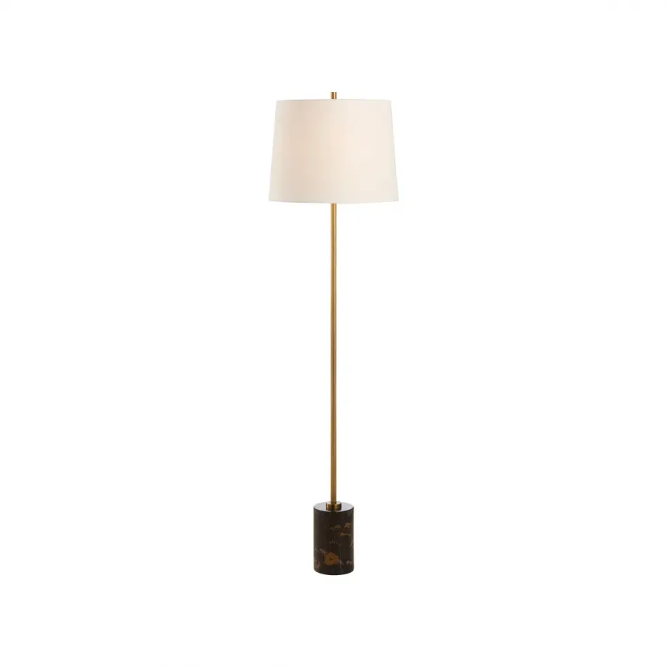 Lambeth Brown Marble Floor Lamp