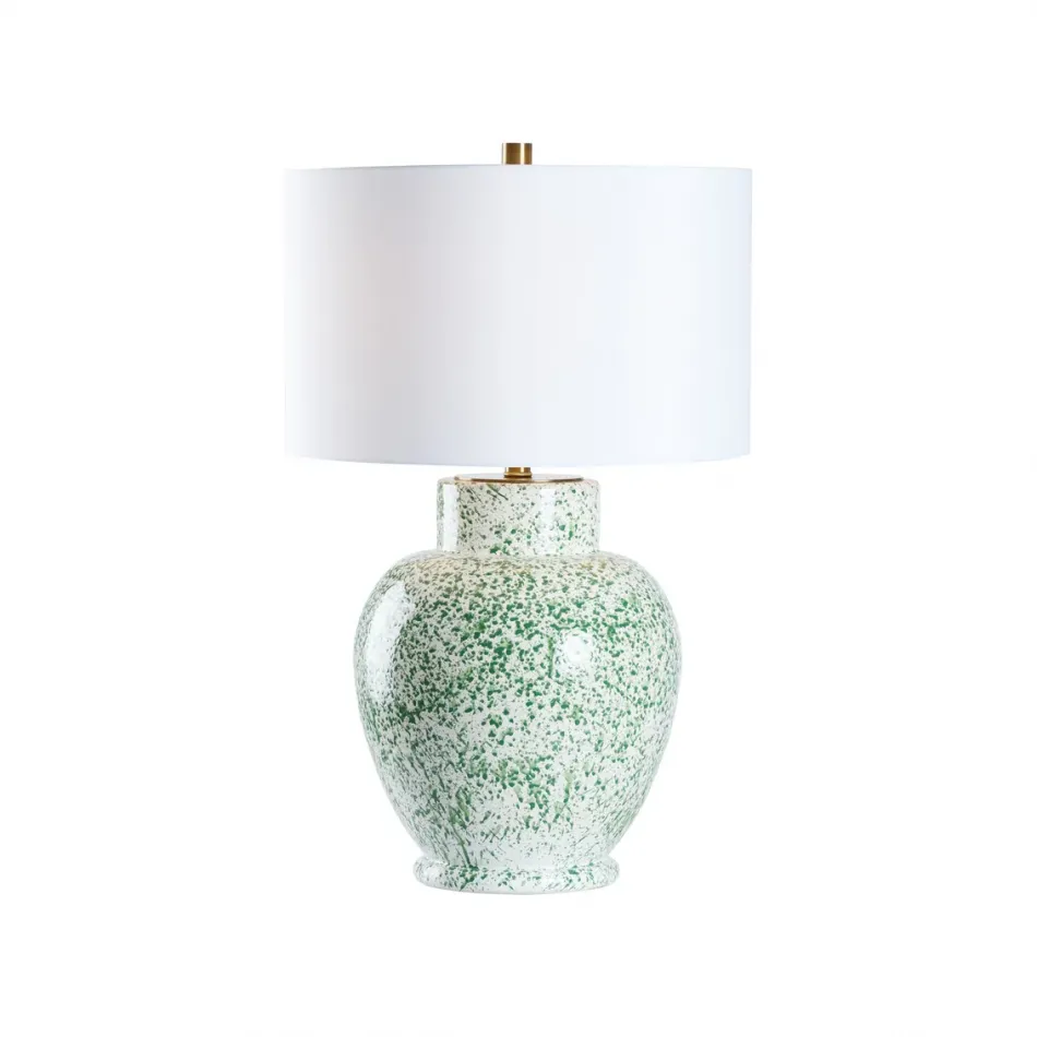 Spatter Green Lamp
