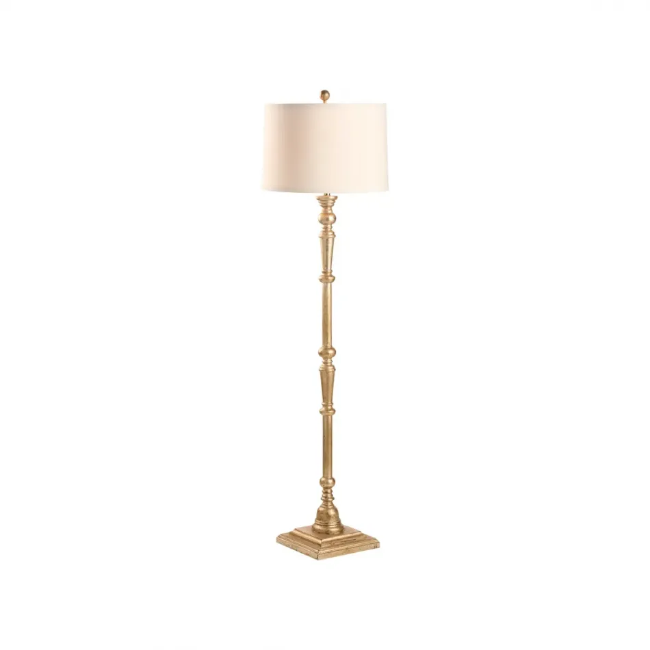 Beatrice Aged Silver Floor Lamp