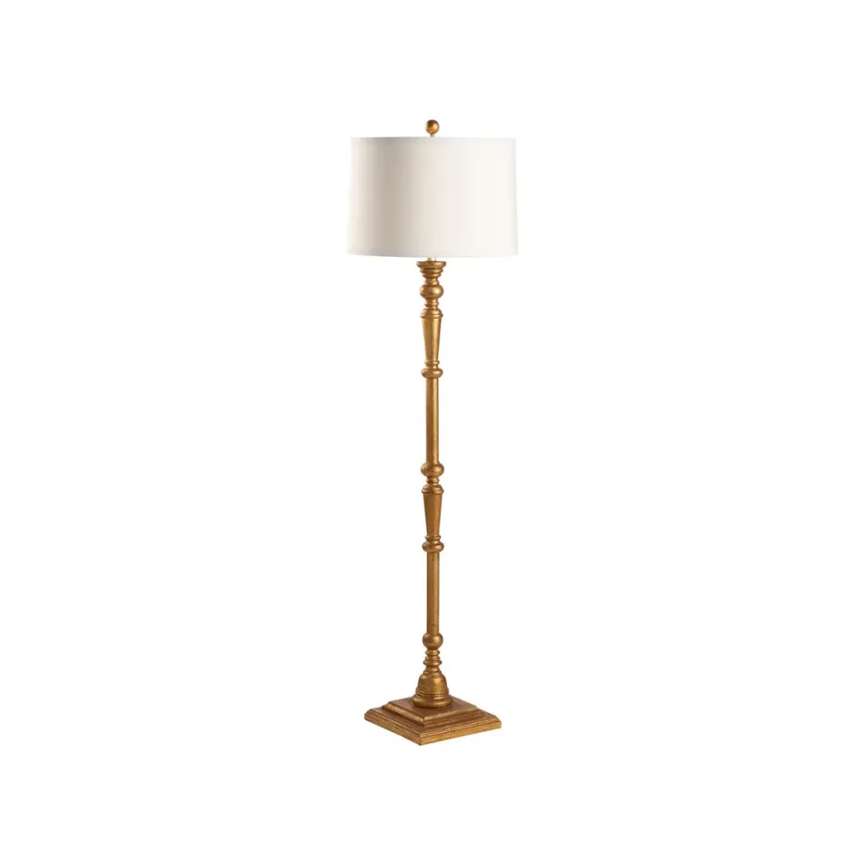 Beatrice Aged Gold Floor Lamp