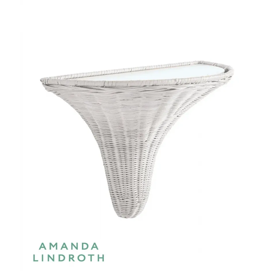 Baytree White Wicker Bracket