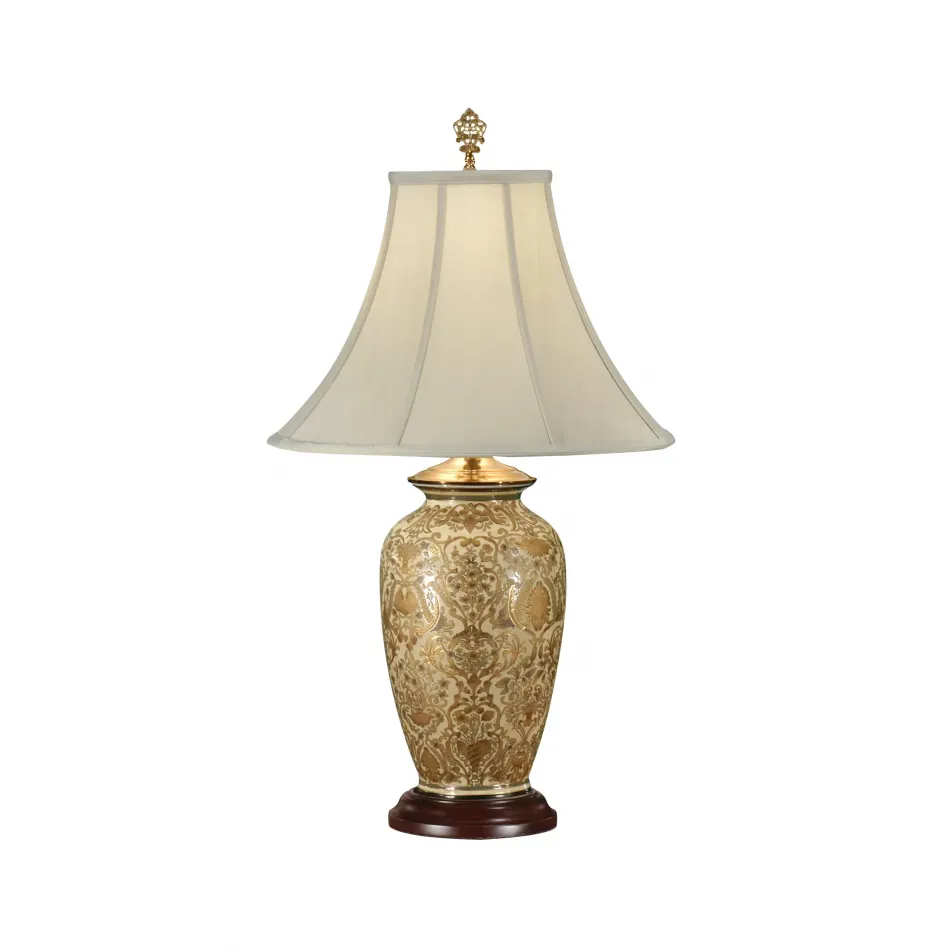 Gold Damask Lamp