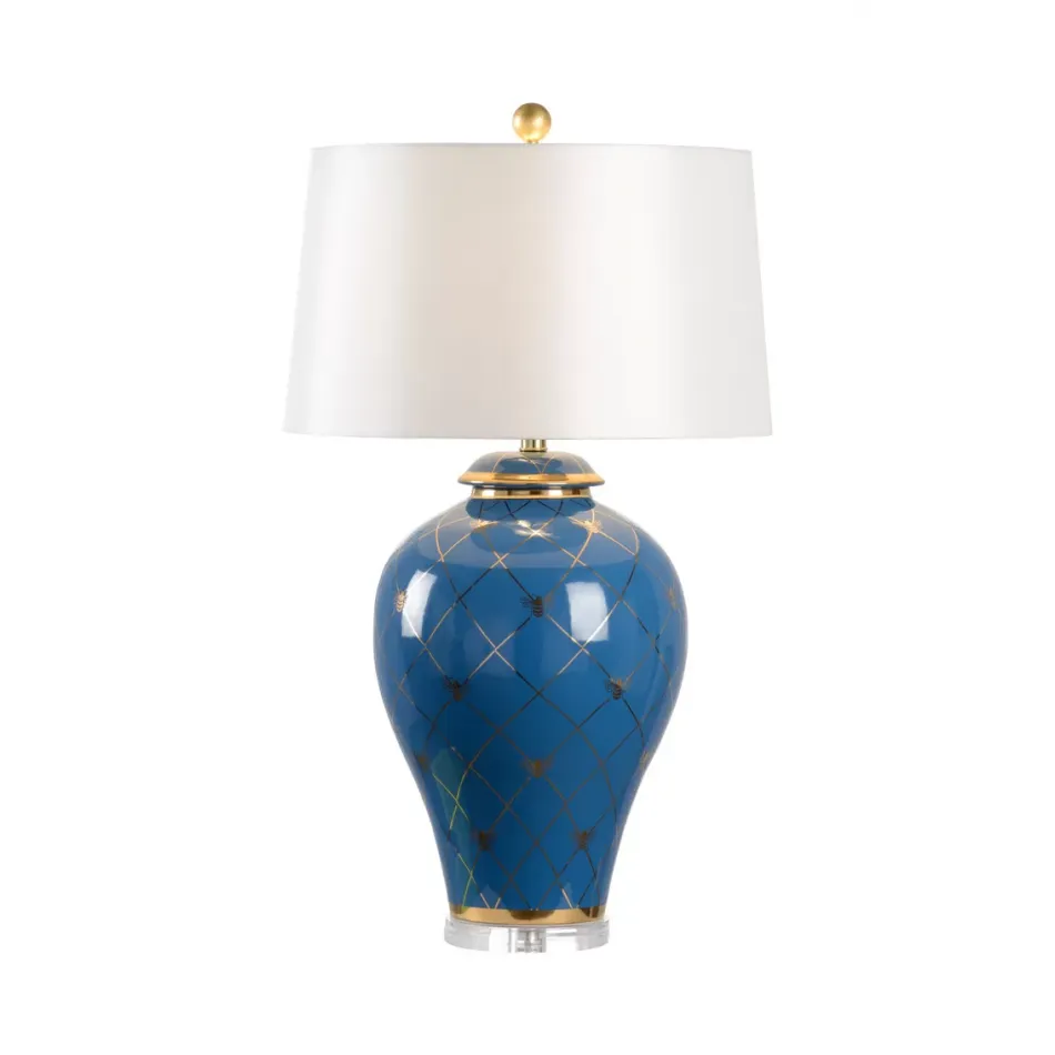 Ginger Jar Lamp Blue