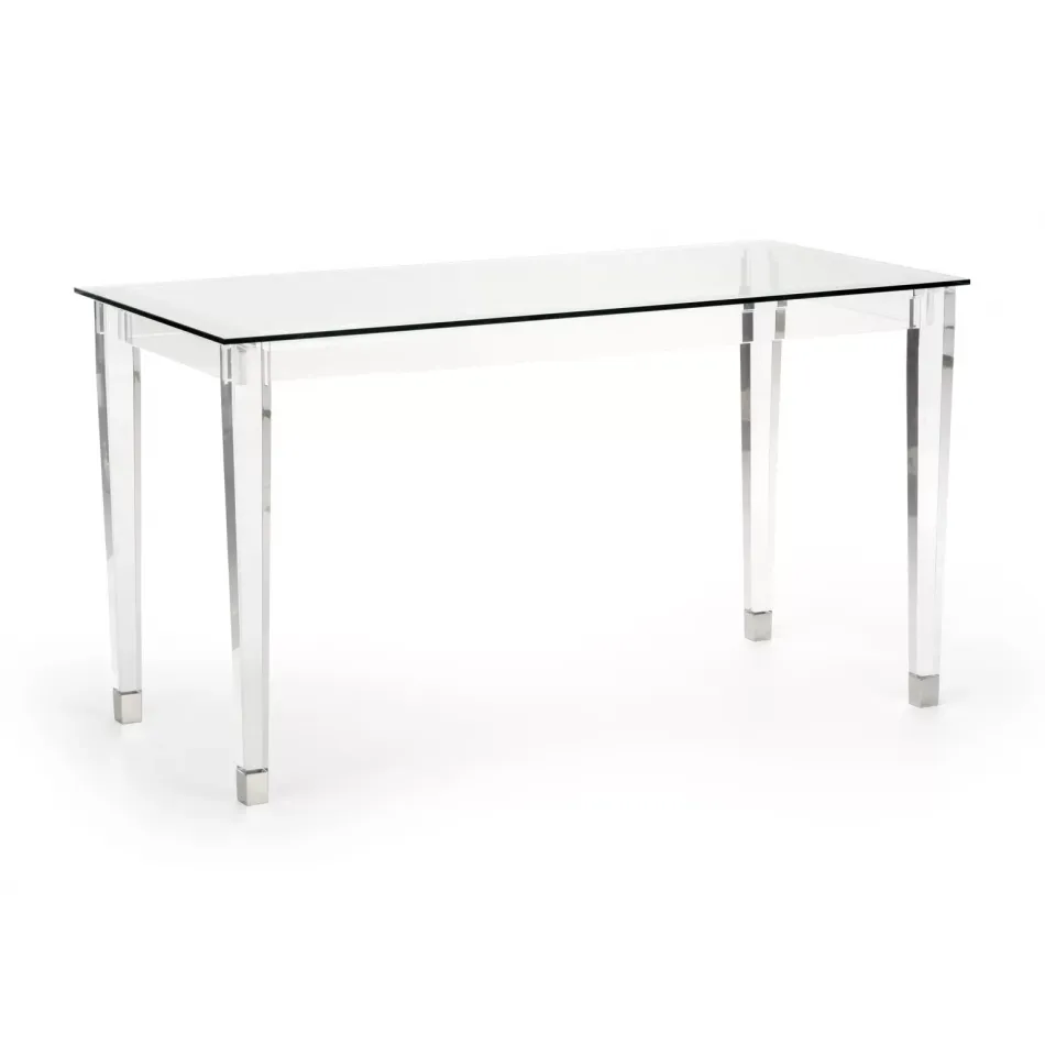 Acrylic Denver Desk Silver