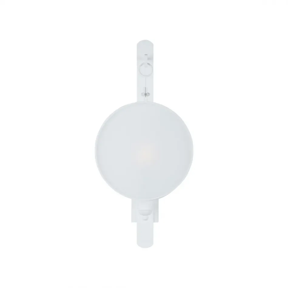 Leggit White Electrified Sconce