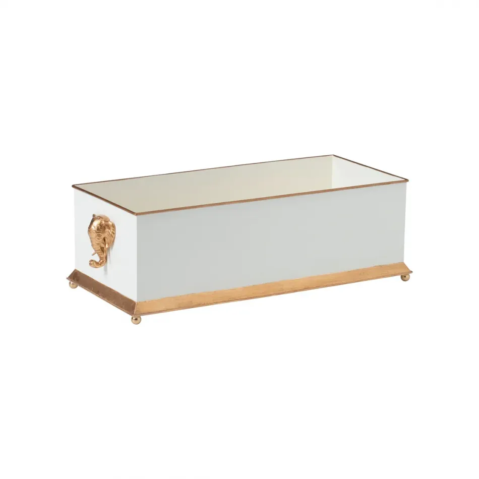 Elephant Head Cream Planter