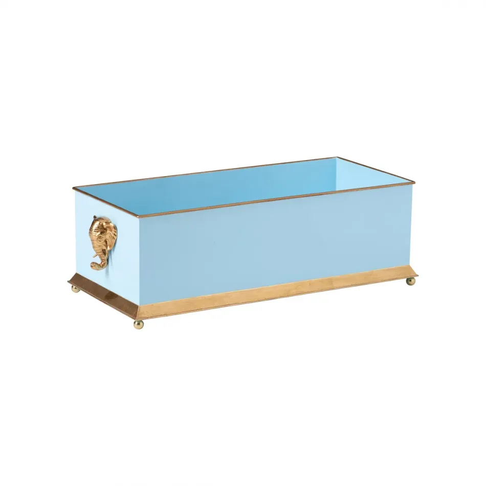 Elephant Head Blue Planter