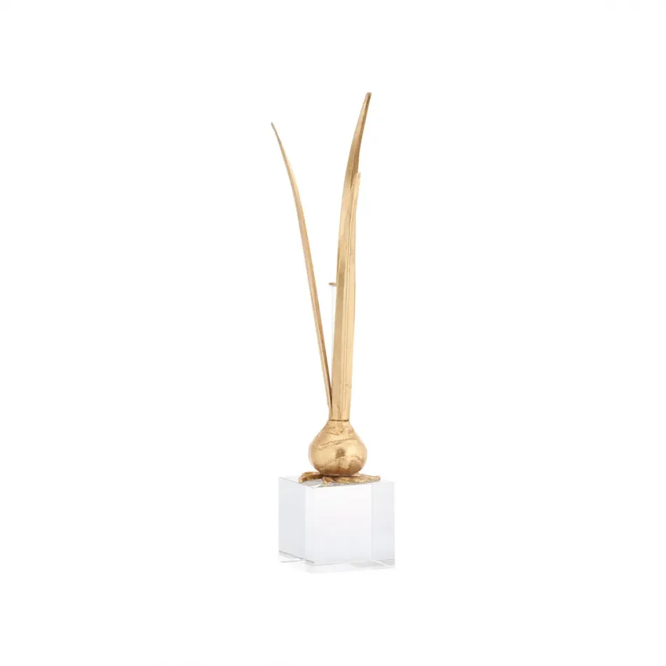 Bulb Gold Leaf Vase