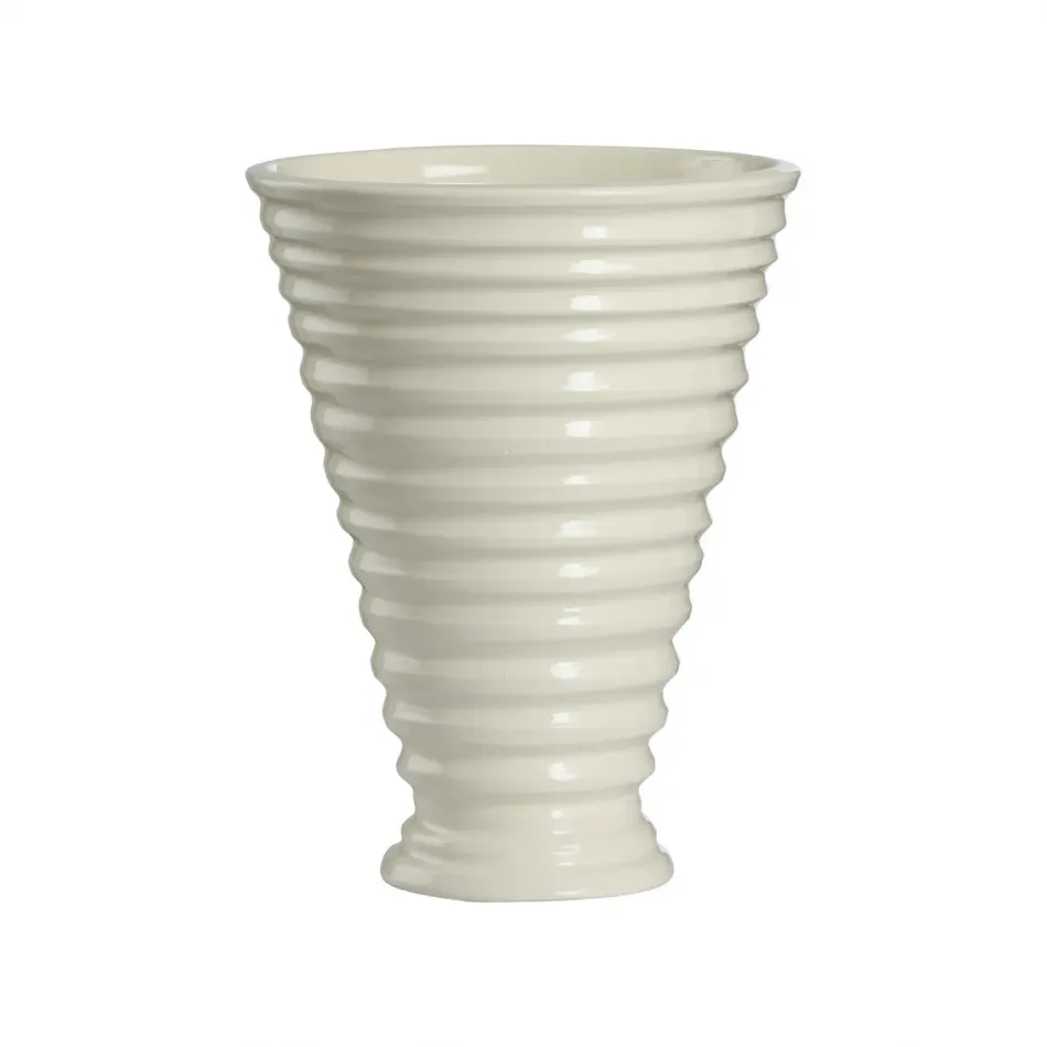 Increspatura White Vase
