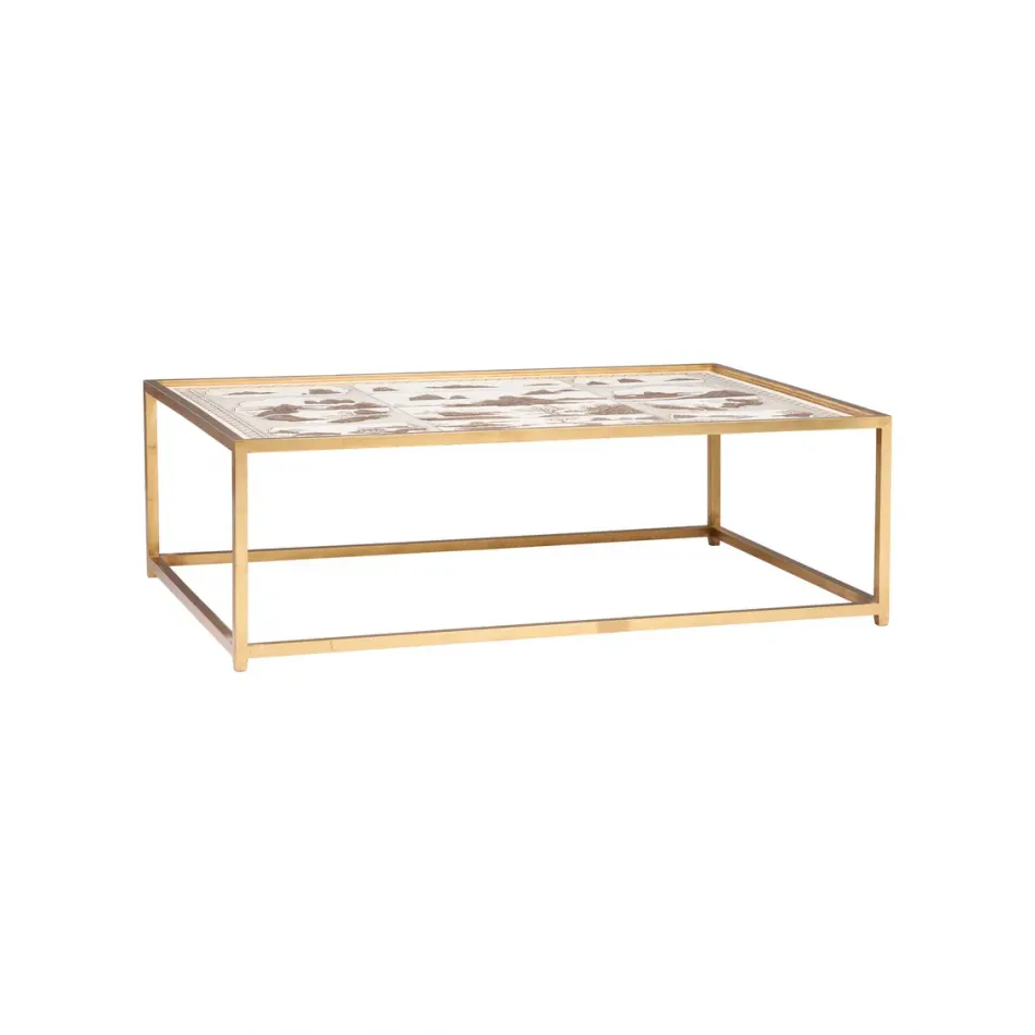 Chinoiserie White Coffee Table