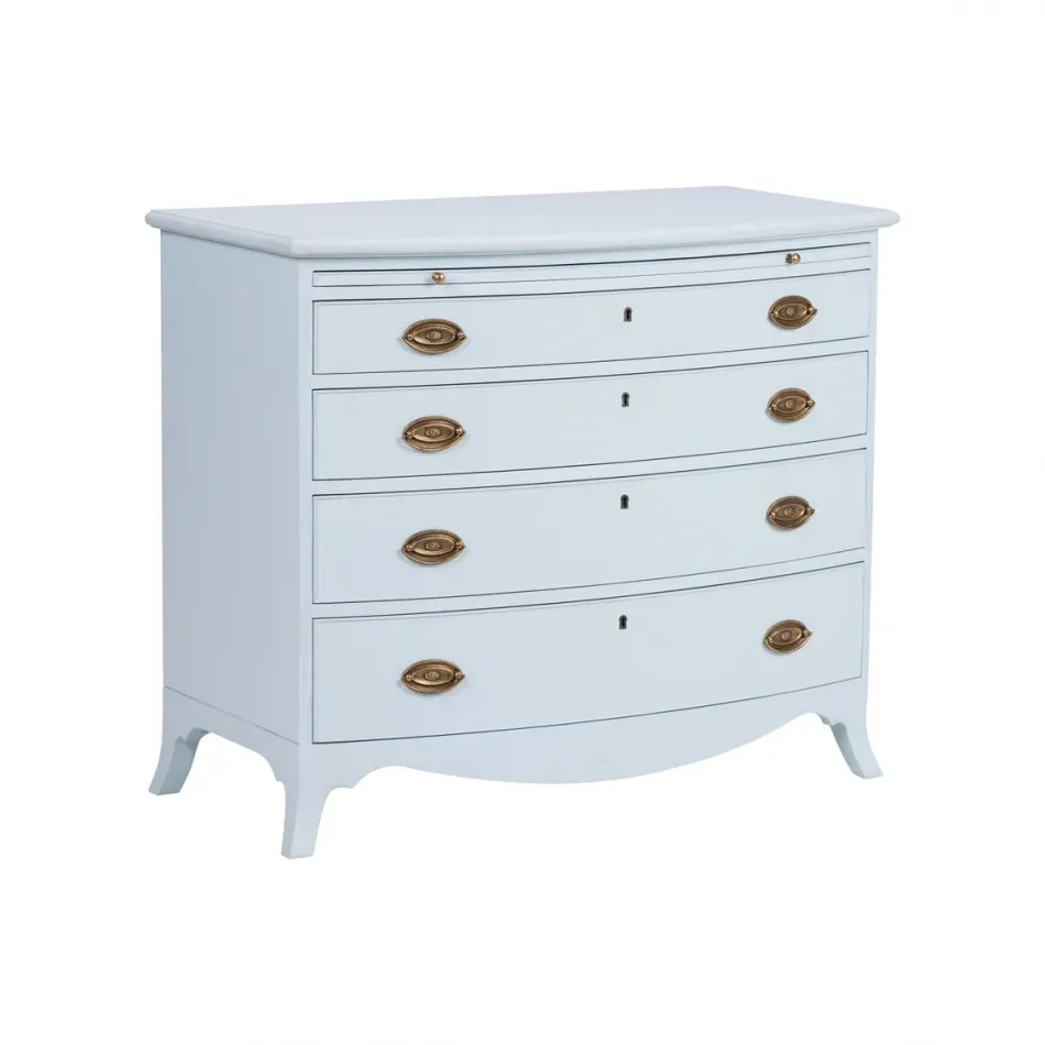 Oxford Blue Bowfront Chest