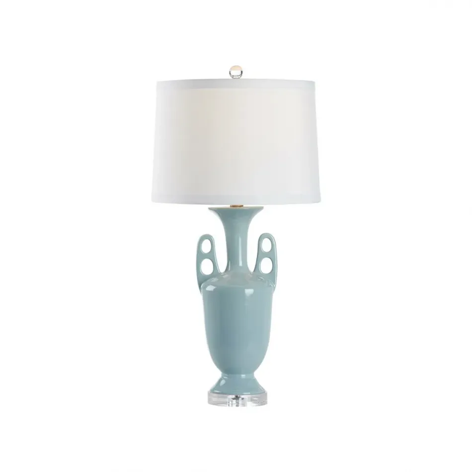Neoclassical Pale Blue Lamp