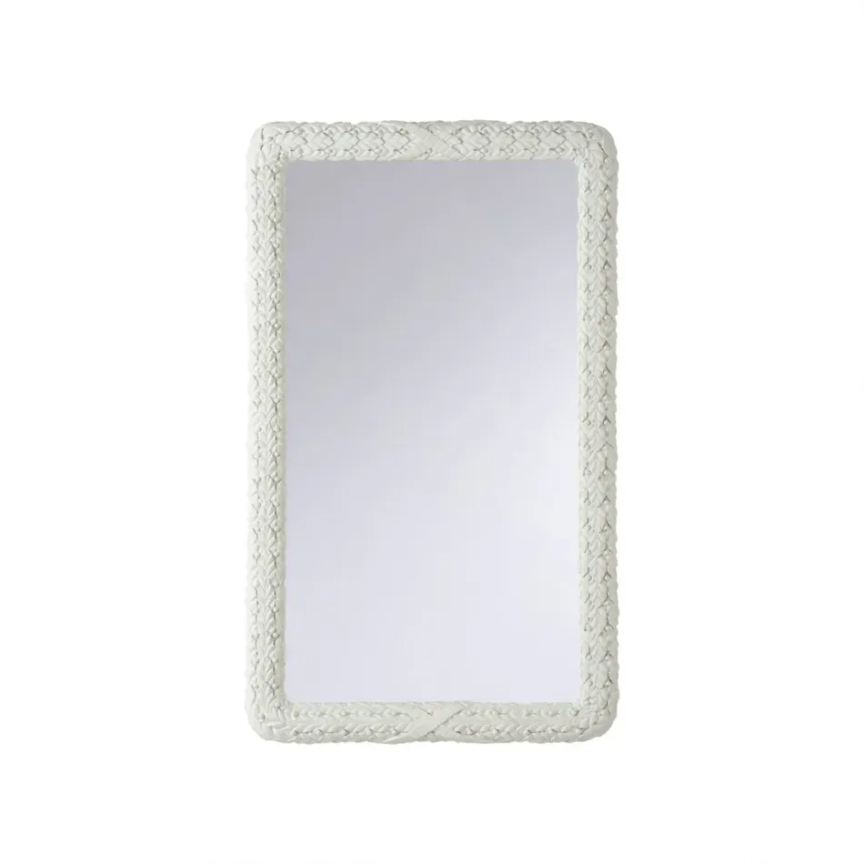 Trianon White Rectangular Mirror