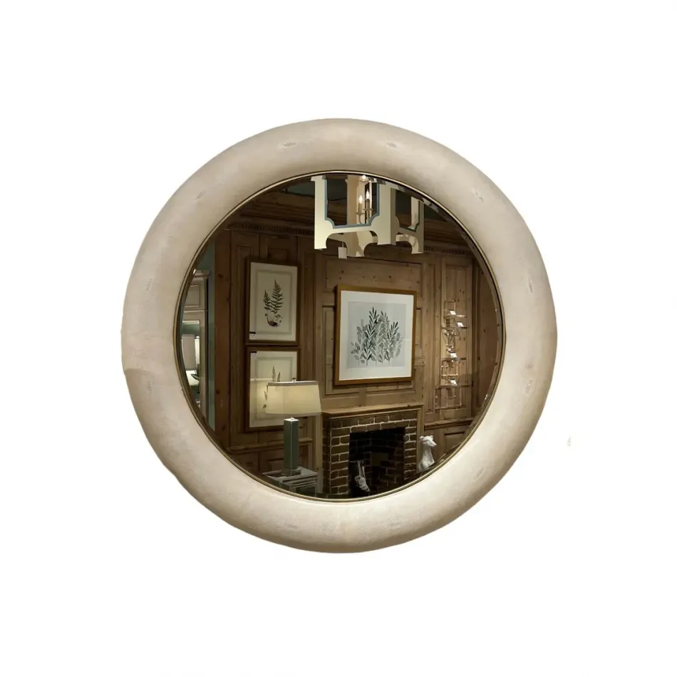 Shagreen Round Mirror
